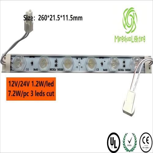 LED Edged Bar 12V/24V 9W 6leds/pc  led rigid bar