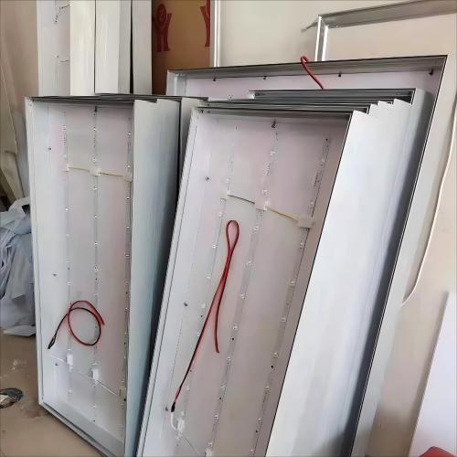 What is the best solution for a thin lightbox with regard to the "rib pattern" issue that has been reported for AC110V/220V diffused roller light strips?