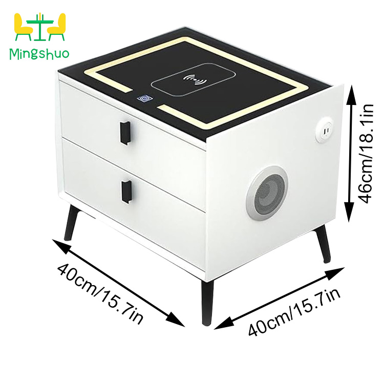 Size of ModernWooden Smart Nightstands